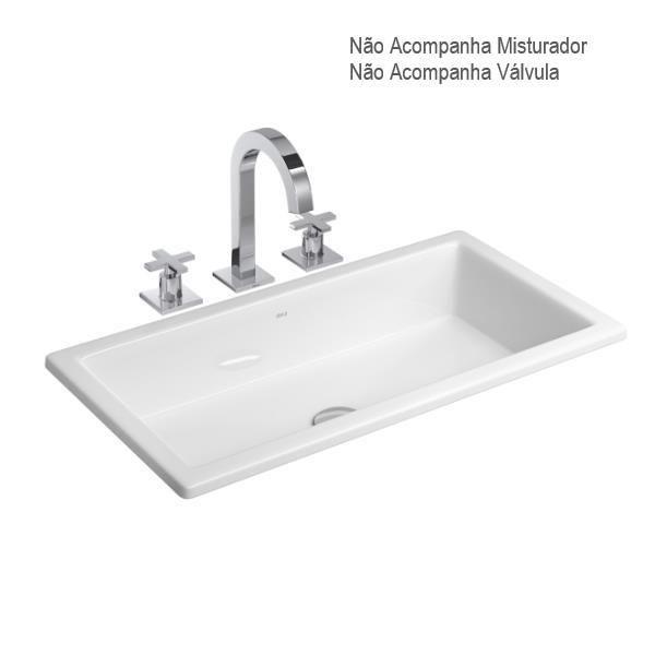 Imagem de Cuba Sobrepor Retangular 135x310x590mm Branco Deca L.1070.17