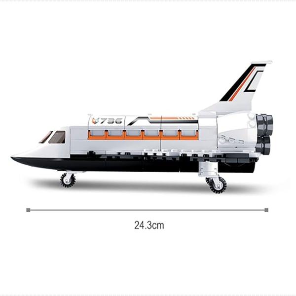 Imagem de Cubic Astronauta Ônibus Espacial Blocos de Montar +6 Anos Compatível Lego 231 Peças