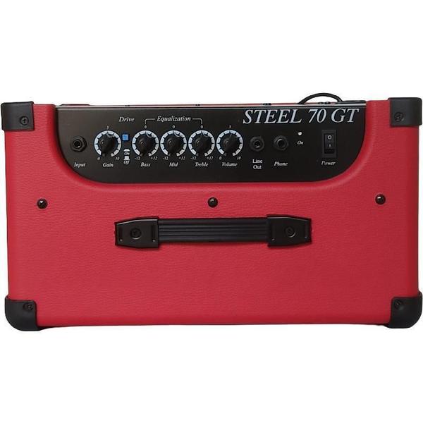 Imagem de Cubo Amplificador Guitarra 10'' 50W Rms Steel 70 Gt Vermelho