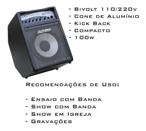 Cubo Amplificador Para Baixo Contra Baixo Datrel 100w 10 Pol Imagem de Cubo Amplificador Para Baixo Contra Baixo Datrel 100w 10 Pol
