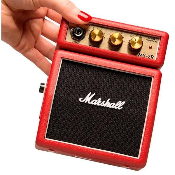 Imagem de Cubo Amplificador para Guitarra Marshall Ms-2r-e Mini Vermelho 