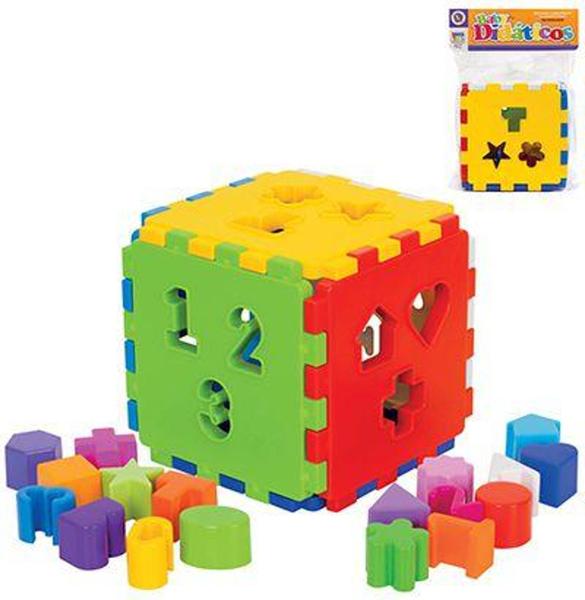 Imagem de Cubo de encaixe didatico baby 17cm na solapa - MERCO TOYS