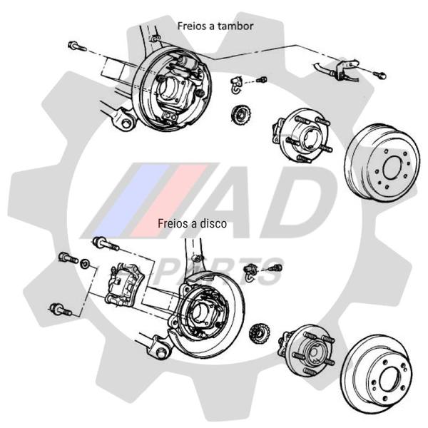 Imagem de Cubo de Roda Traseira CHEVROLET Cruze 2016 até 2020, ABS