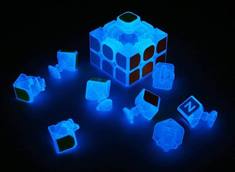 Imagem de Cubo de velocidade fluorescente azul 3x3