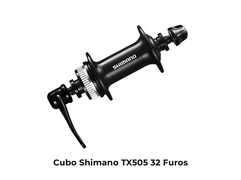 Imagem de Cubo Dianteiro Shimano Tx505 32 Furos Disco Rt10 Center Lock