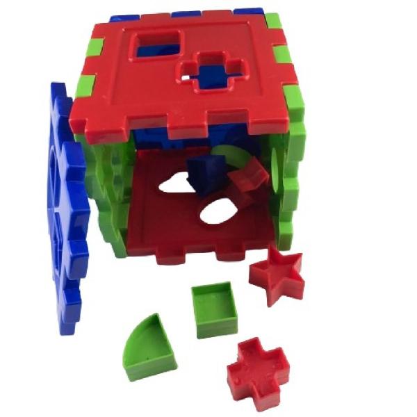 Imagem de Cubo Didático brinquedo de Formas Geométricas Novidade