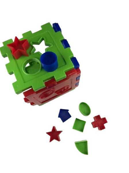 Imagem de -Cubo Didático brinquedo Formas Geométricas 14 pç novidade