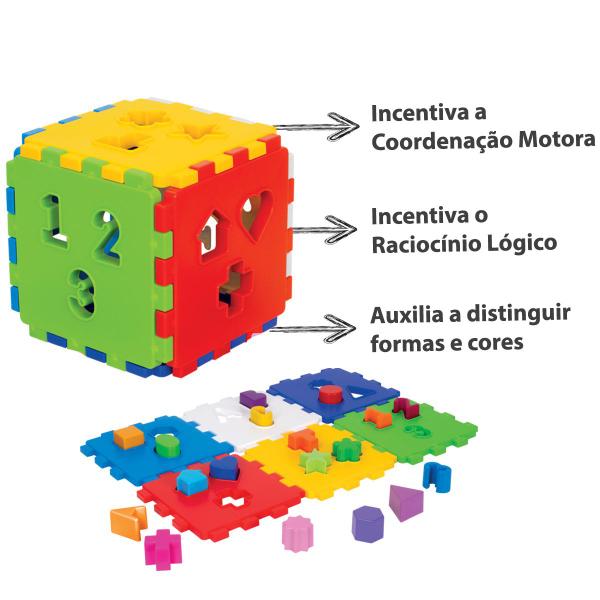 Imagem de Cubo Didático Educativo Brinquedo para Bebê 1 ano