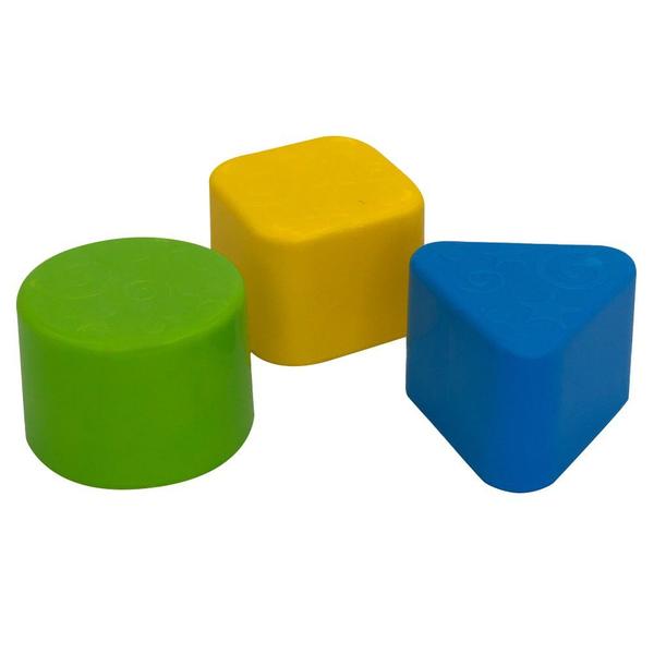 Imagem de Cubo Didático Monta e Desmonta com 3 Peças de Encaixar - Colorido