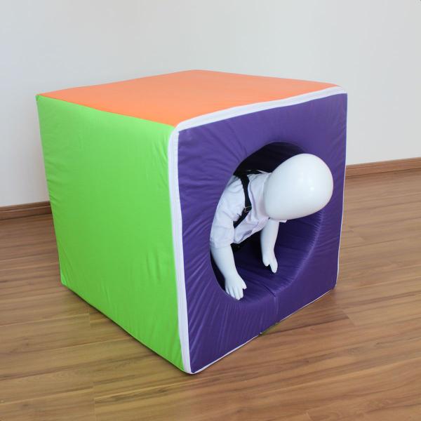 Cubo Espumado Vazado 60cm x 60cm x 60cm Peça Modular Avulsa - Brinquedos Mil Imagem de Cubo Espumado Vazado 60cm x 60cm x 60cm Peça Modular Avulsa