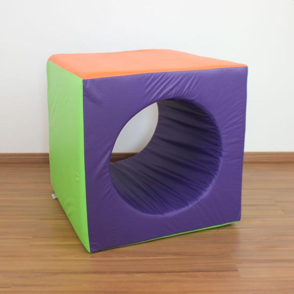 Cubo Espumado Vazado 60cm x 60cm x 60cm Peça Modular Avulsa - Brinquedos Mil Imagem de Cubo Espumado Vazado 60cm x 60cm x 60cm Peça Modular Avulsa
