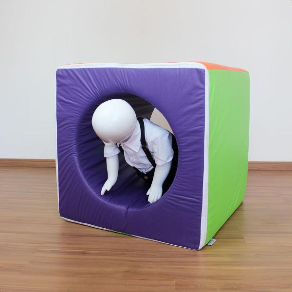 Cubo Espumado Vazado 60cm x 60cm x 60cm Peça Modular Avulsa - Brinquedos Mil Imagem de Cubo Espumado Vazado 60cm x 60cm x 60cm Peça Modular Avulsa