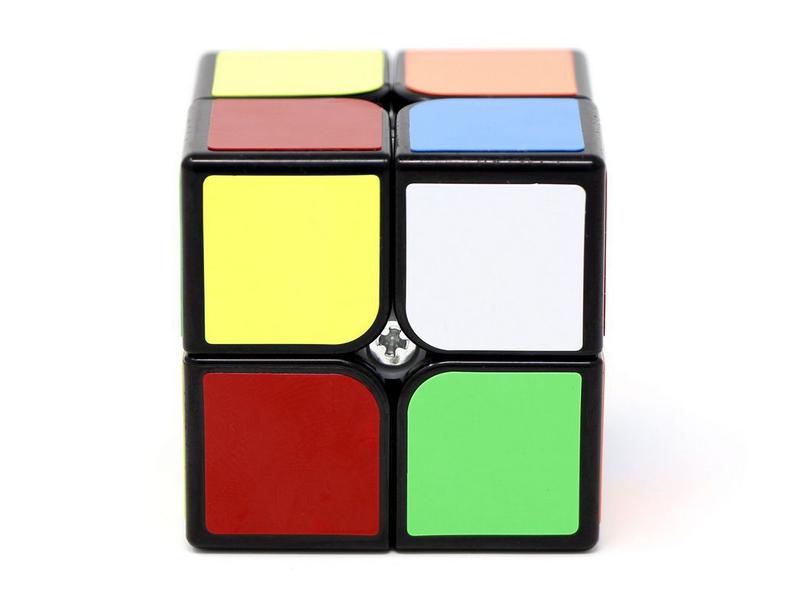 Imagem de Cubo Mágico 2x2 Profissional Original QiDi  QiYi Preto Speed Cube Lubrificado