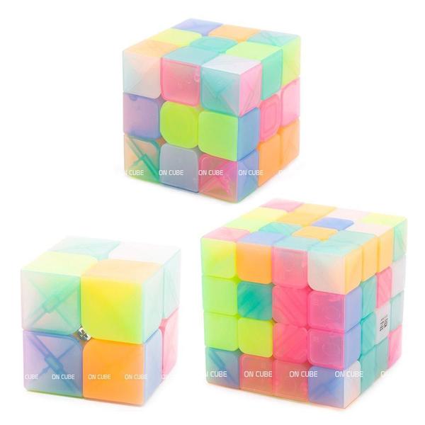 Imagem de Cubo Mágico 2x2x2 + 3x3x3 + 4x4x4 Qiyi Jelly (3 cubos)