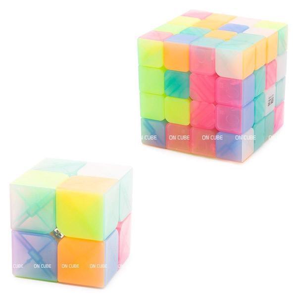 Imagem de Cubo Mágico 2x2x2 + 4x4x4 Qiyi Jelly (2 cubos)