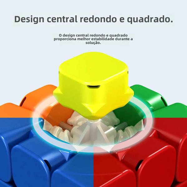 Imagem de Cubo Mágico 3x3 Profissional MOYU RS3M Maglev - Quebra-Cabeça Infantil