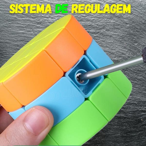 Cubo Magico 3x3x3 Redondo Barril Cilindro - qytoys Imagem de Cubo Magico 3x3x3 Redondo Barril Cilindro