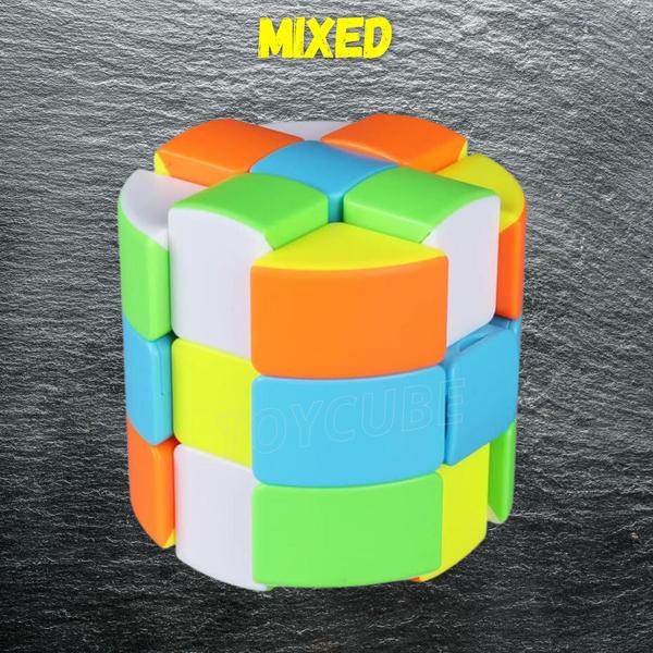 Cubo Magico 3x3x3 Redondo Barril Cilindro - qytoys Imagem de Cubo Magico 3x3x3 Redondo Barril Cilindro