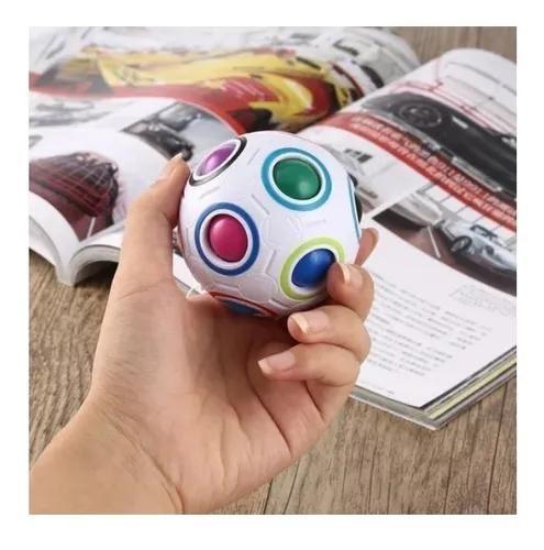 Imagem de Cubo Mágico Bola Fidget Toy Puzzle Rainbow Ball Anti Estress Brinquedo Infantil Calmante