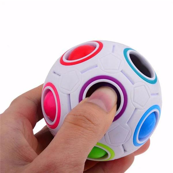 Imagem de Cubo Mágico Bola Puzzle Rainbow Ball Anti Estress