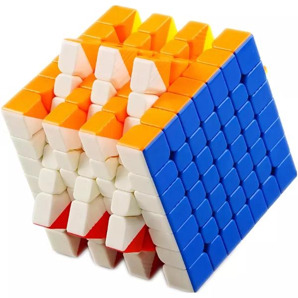 Cubo Mágico Cúbico Profissional 7x7 colorido - brinquemelins Imagem de Cubo Mágico Cúbico Profissional 7x7 colorido