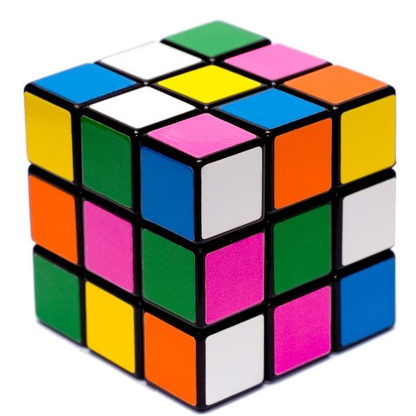 Cubo Mágico Infantil Preto Semi Profissional 3x3x3 Chalange - OM Utilidades Imagem de Cubo Mágico Infantil Preto Semi Profissional 3x3x3 Chalange