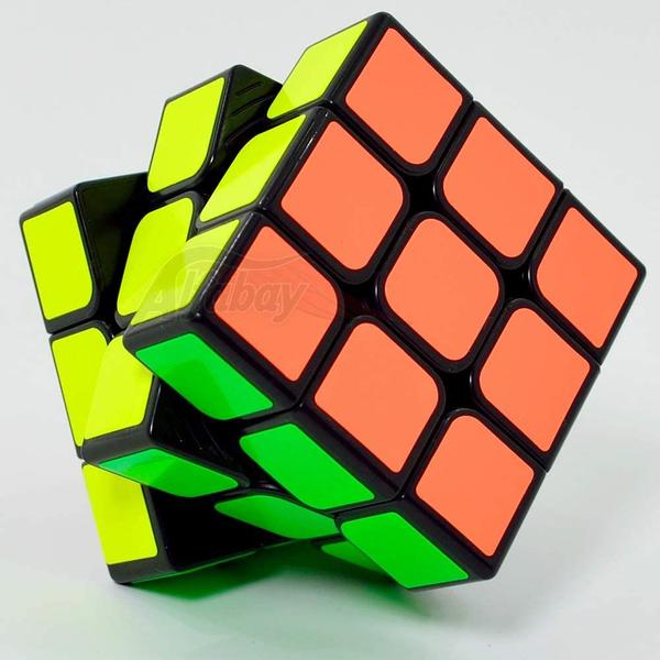 Cubo Mágico Infantil Preto Semi Profissional 3x3x3 Chalange - OM Utilidades Imagem de Cubo Mágico Infantil Preto Semi Profissional 3x3x3 Chalange