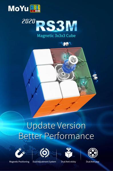 Cubo mágico magnético 3x3x3 moyu RS3M 3x3 Imagem de Cubo mágico magnético 3x3x3 moyu RS3M 3x3