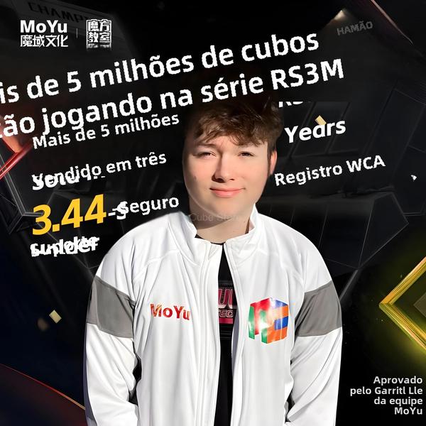 Cubo Mágico Magnético Moyu RS3M V5 3x3x3 - Profissional para Cubing Imagem de Cubo Mágico Magnético Moyu RS3M V5 3x3x3 - Profissional para Cubing