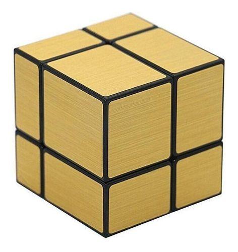 Imagem de Cubo Mágico Profissional 2x2x2 Mirror Blocks Dourado Raro