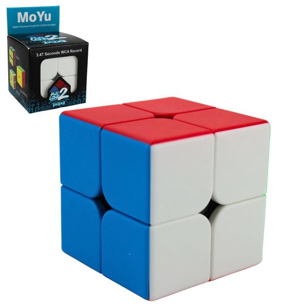 Cubo Mágico Profissional 2x2x2 Stickerless Speedcubing - Moyu Meilong Imagem de Cubo Mágico Profissional 2x2x2 Stickerless Speedcubing