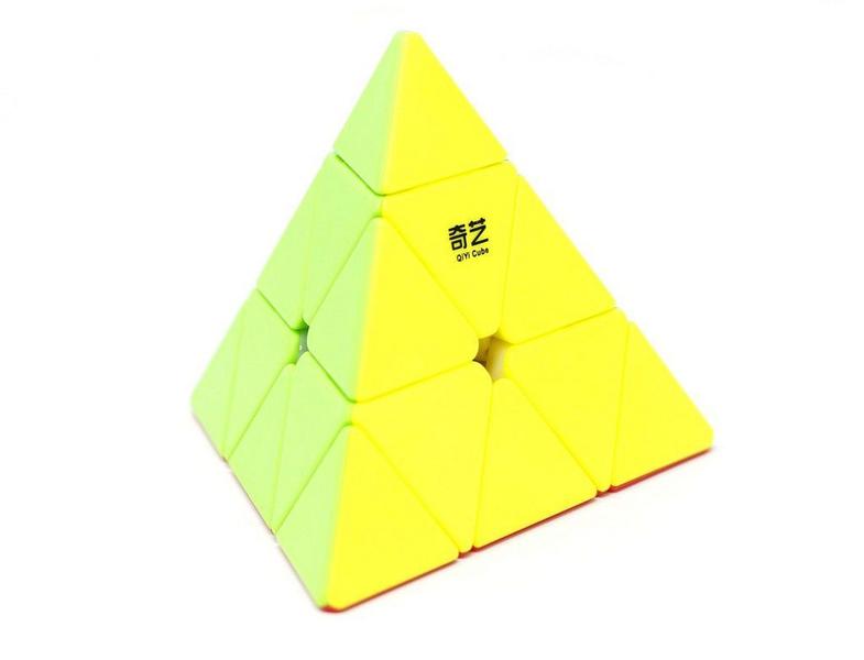 Imagem de Cubo Mágico Profissional 3x3 Pirâmide Pyraminx Stickerless QiYi QiMing A