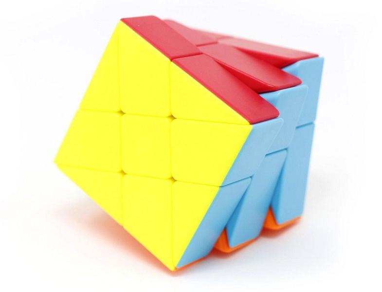 Cubo Mágico Profissional 3x3 Windmill Original QiYi Diferente Imagem de Cubo Mágico Profissional 3x3 Windmill Original QiYi Diferente