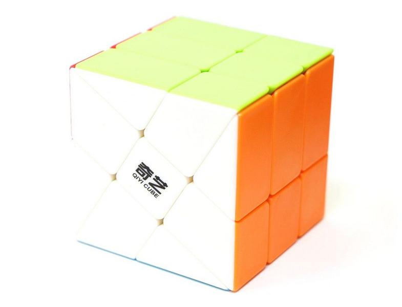 Cubo Mágico Profissional 3x3 Windmill Original QiYi Diferente Imagem de Cubo Mágico Profissional 3x3 Windmill Original QiYi Diferente