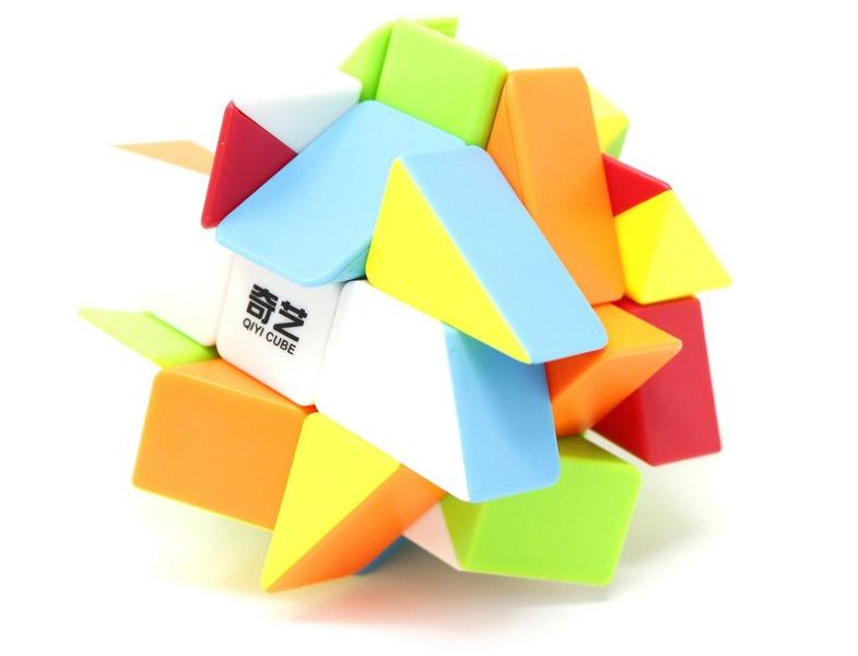 Cubo Mágico Profissional 3x3 Windmill Original QiYi Diferente Imagem de Cubo Mágico Profissional 3x3 Windmill Original QiYi Diferente