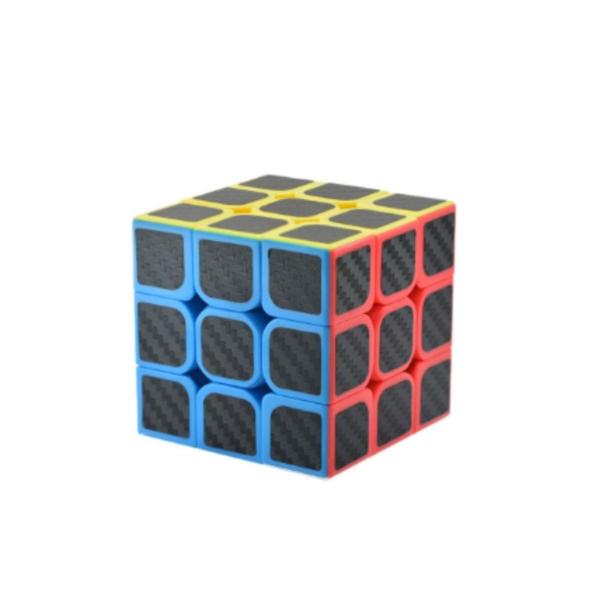 Cubo Mágico Profissional 3x3x3 Black Carbon - Boxfast tech Imagem de Cubo Mágico Profissional 3x3x3 Black Carbon