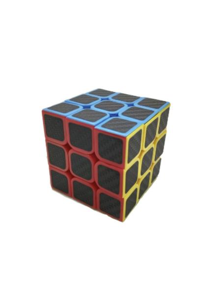 Cubo Mágico Profissional 3x3x3 Black Carbon - Boxfast tech Imagem de Cubo Mágico Profissional 3x3x3 Black Carbon
