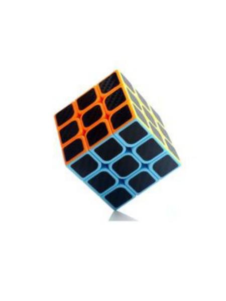 Cubo Mágico Profissional 3x3x3 Black Carbon - Boxfast tech Imagem de Cubo Mágico Profissional 3x3x3 Black Carbon