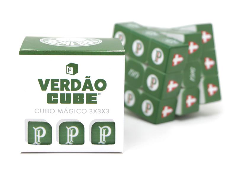 Imagem de Cubo Mágico Profissional 3x3x3 Palmeiras Escudos 01 Oficial Original - Cuber Brasil