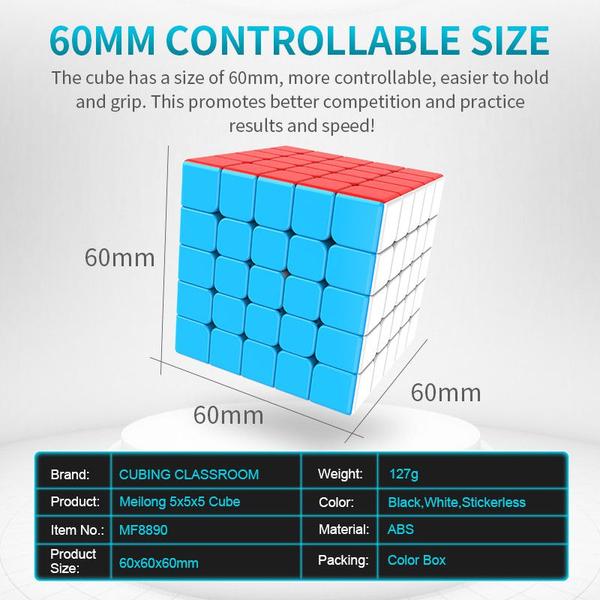 Imagem de Cubo Mágico Profissional 5x5x5 Moyu Meilong