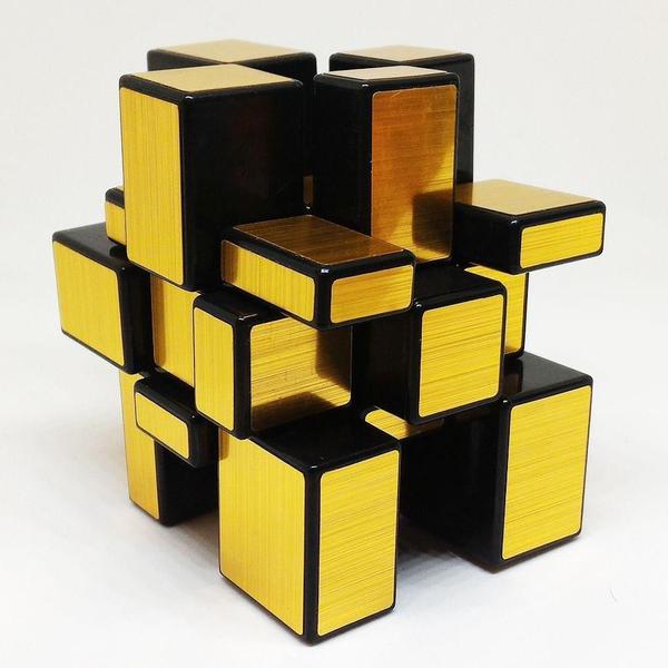 Imagem de Cubo Mágico Profissional Mirror Blocks Qiyi Dourado