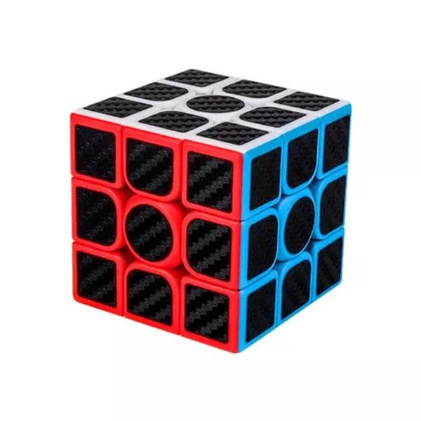 Imagem de Cubo Mágico Profissional Speed Cube 3x3x3 Diversão Tamanho 5,5cm Carbon Cuber Presente