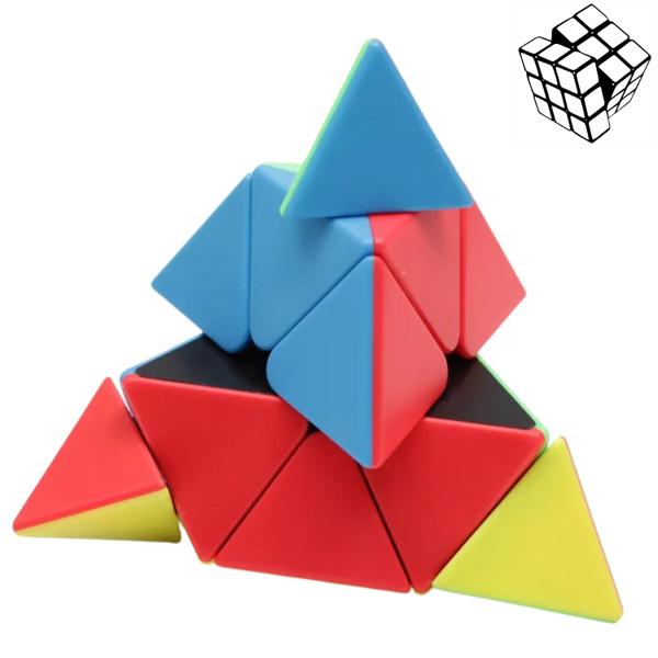 Imagem de Cubo Magico Pyraminx Pirâmide Injetado Moyu Profissional