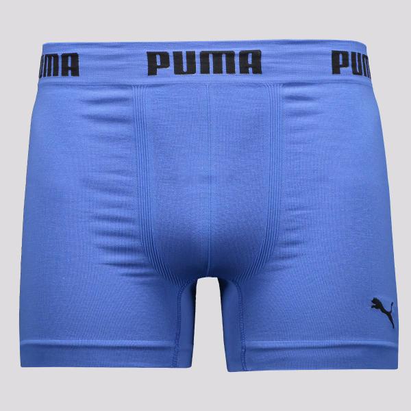 Imagem de Cueca Boxer Puma Anatomic Sem Costura Azul Bic