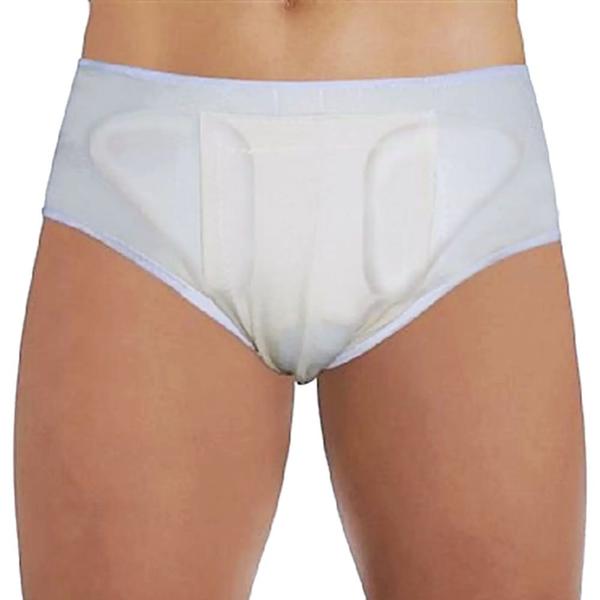 Imagem de Cueca para Hérnia Inguinal Dupla Dilepé Bege Tam G - unidade