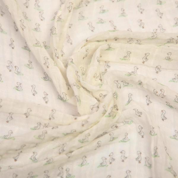 Imagem de Cueiro Bebê Swaddle Soft Premium 1,20x1,20m 100% Algodão Papi Baby C/Bainha