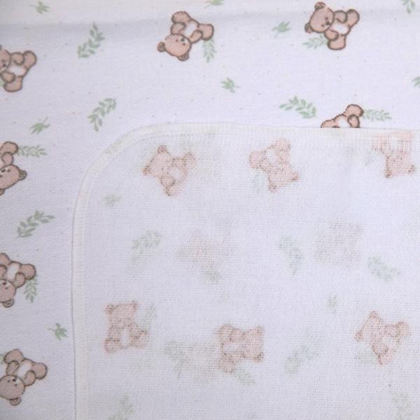 Imagem de Cueiro de bebê Flanelado Papi Baby 100% Algodão 1,00x80cm Kit C/ 3 Unidades