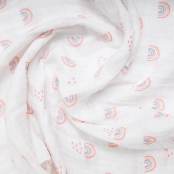 Imagem de Cueiro de Bebê Soft Swaddle 100% Algodão 80 cm x80cm Kit C/ 3 Unidades - Papi