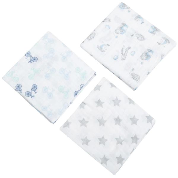 Imagem de Cueiro Swaddle Papi Soft Estampa Fusca 80x80cm com 3 UN