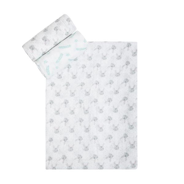 Imagem de Cueiro swaddle papi soft estampado 80cm x 80cm contem 03 un- para bebe- enxoval- charutinho